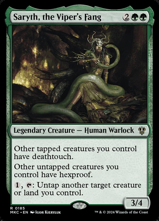 Saryth, the Viper's Fang card front