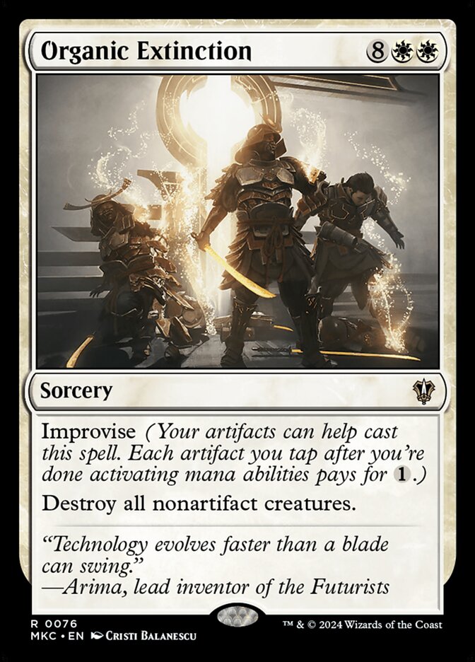 Organic Extinction card front