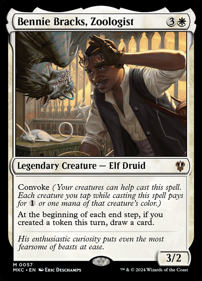 Bennie Bracks, Zoologist card front