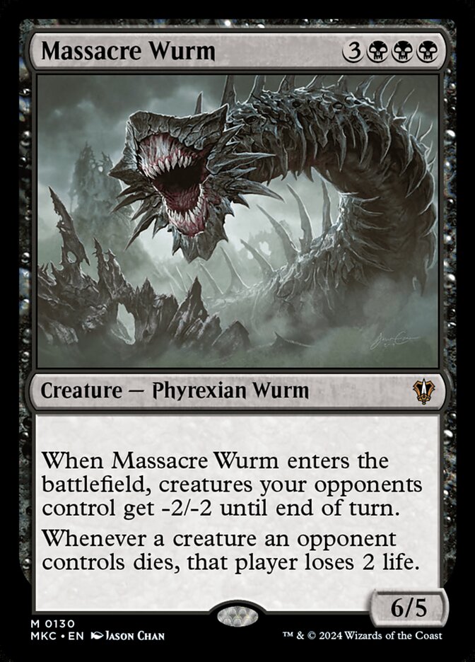 Massacre Wurm card front