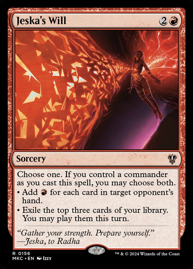 Jeska's Will card front