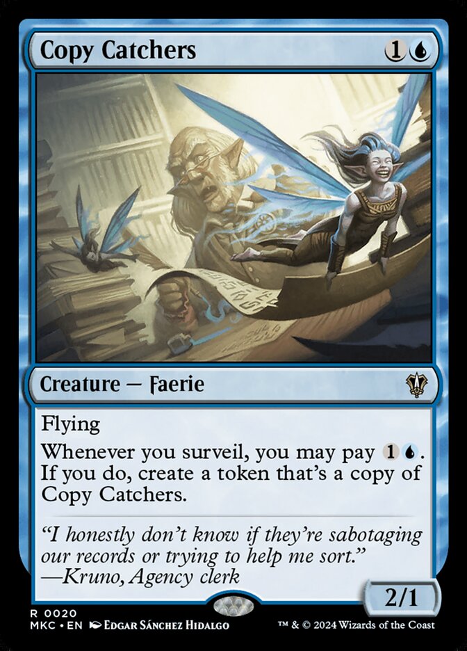 Copy Catchers card front