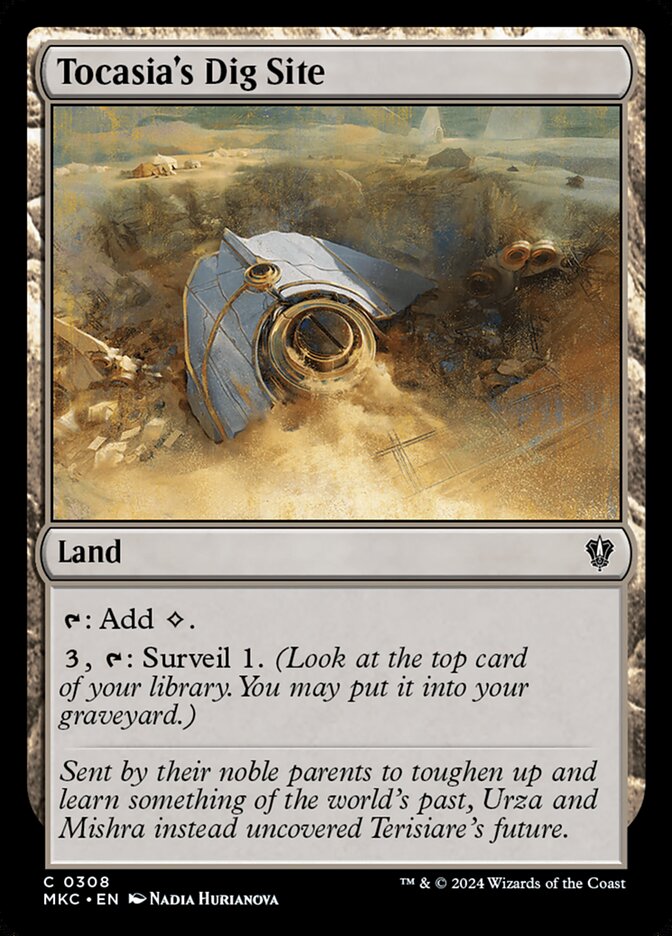 Tocasia's Dig Site card front