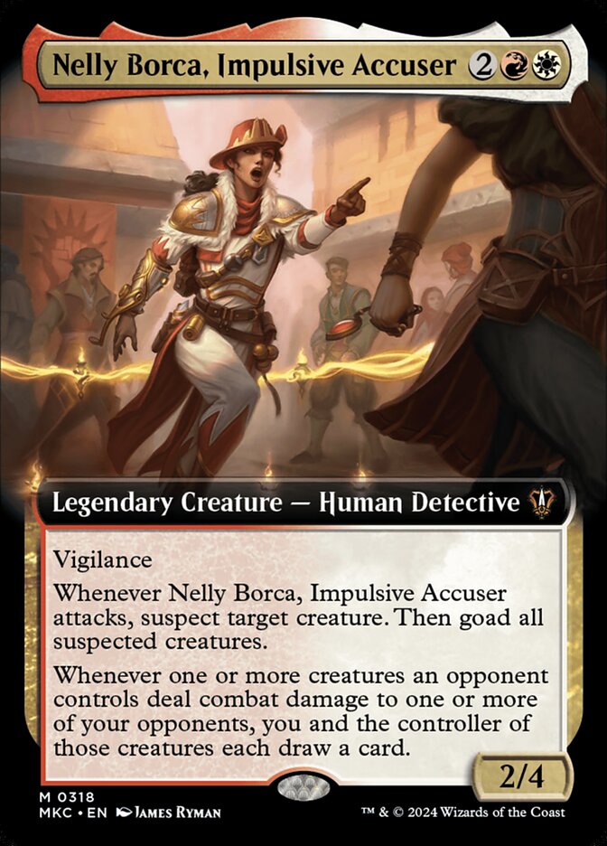 Nelly Borca, Impulsive Accuser card front