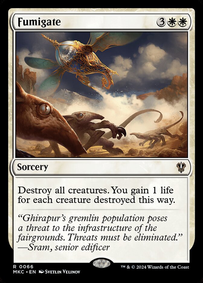 Fumigate card front