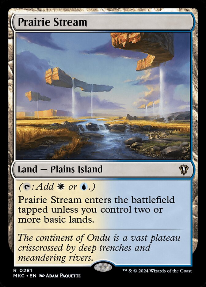 Prairie Stream card front