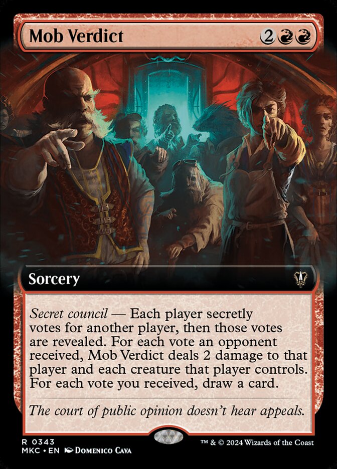 Mob Verdict card front