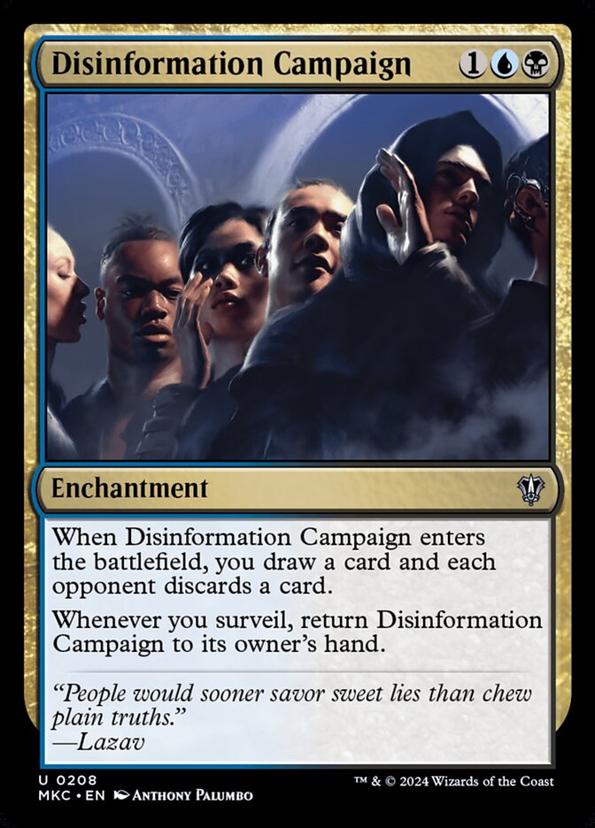 Disinformation Campaign card front