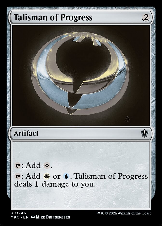 Talisman of Progress card front