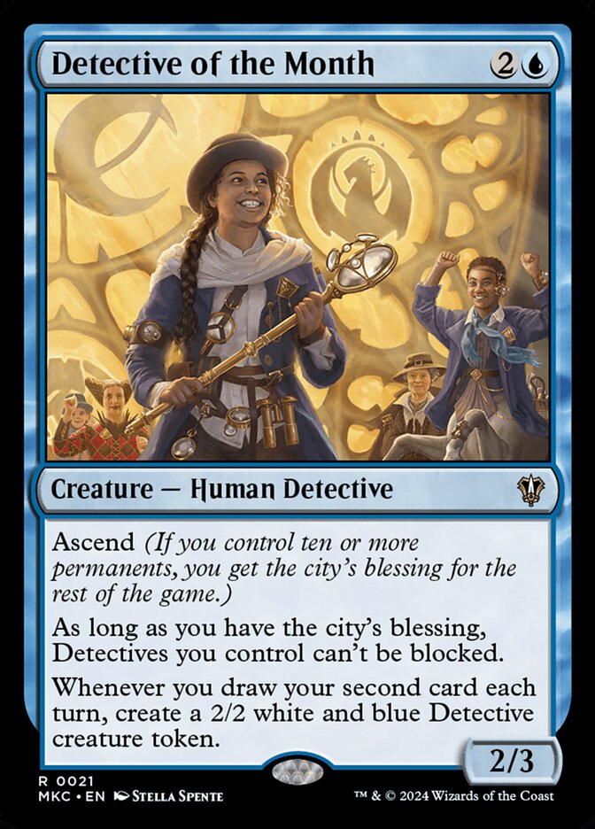 Detective of the Month card front