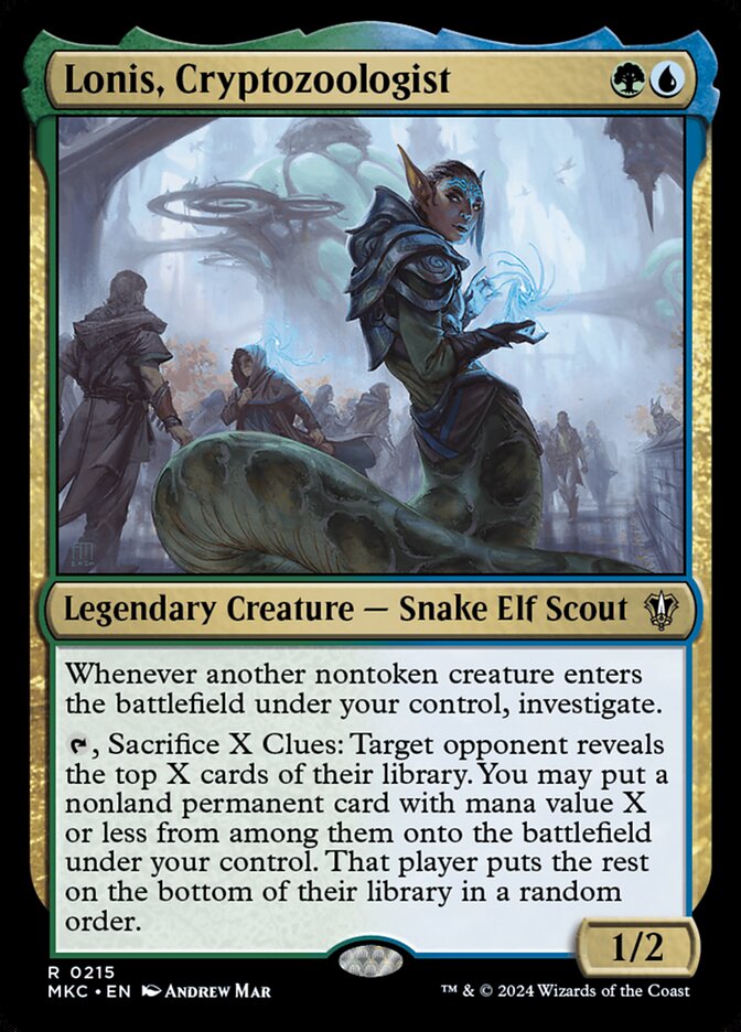 Lonis, Cryptozoologist card front