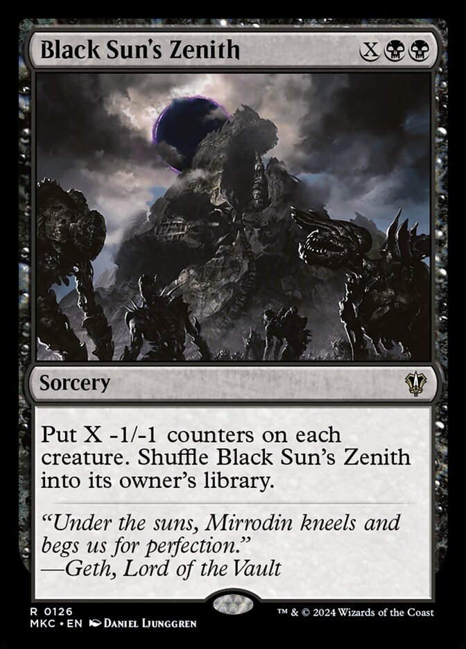 Black Sun's Zenith card front