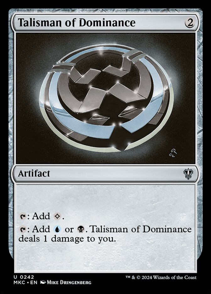 Talisman of Dominance card front