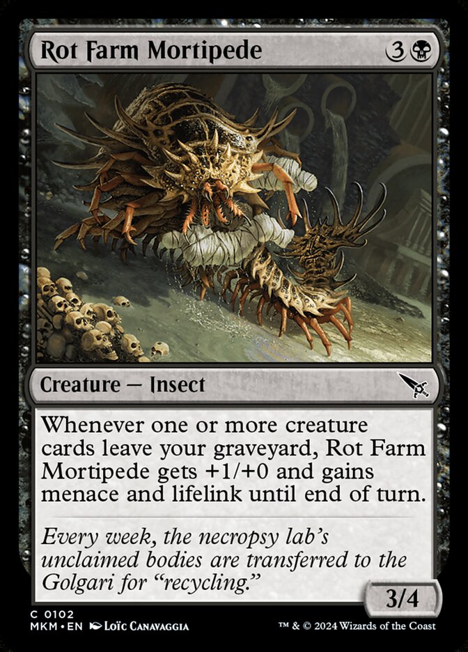 Rot Farm Mortipede card front