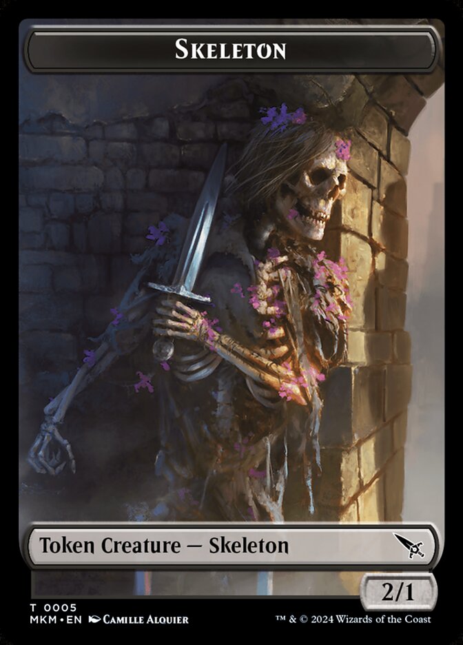 Skeleton card front