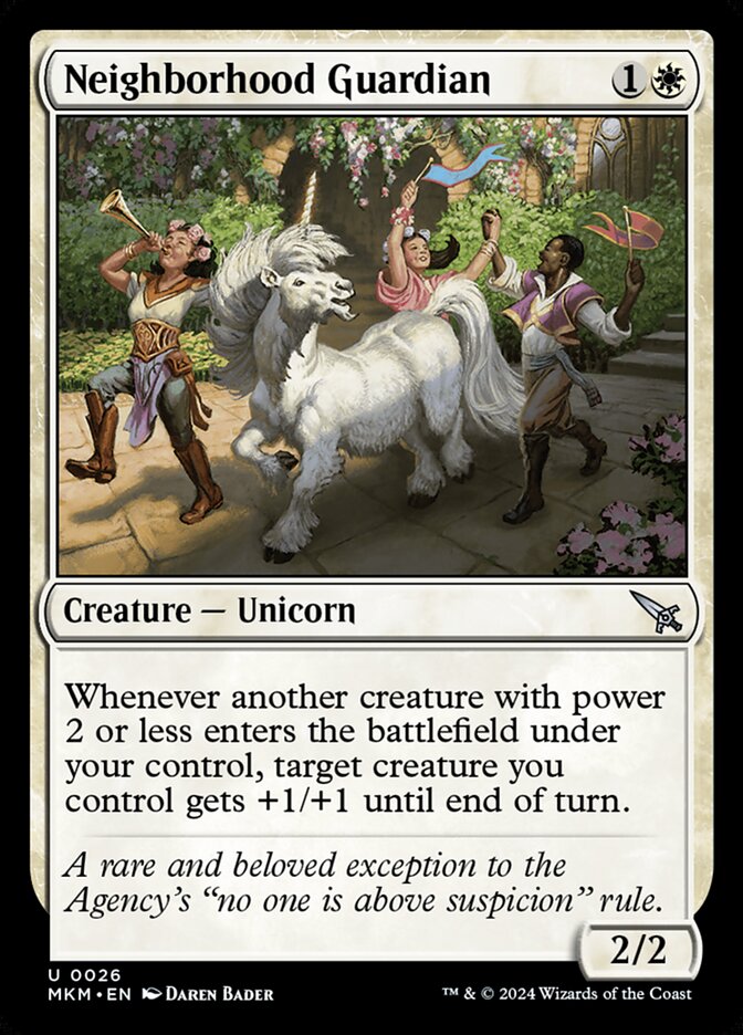 Neighborhood Guardian card front