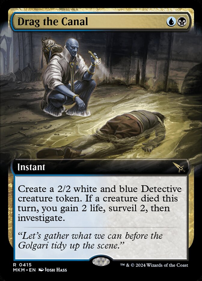 Drag the Canal card front