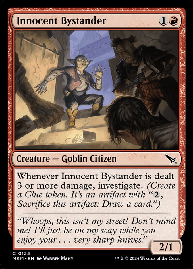 Innocent Bystander card front