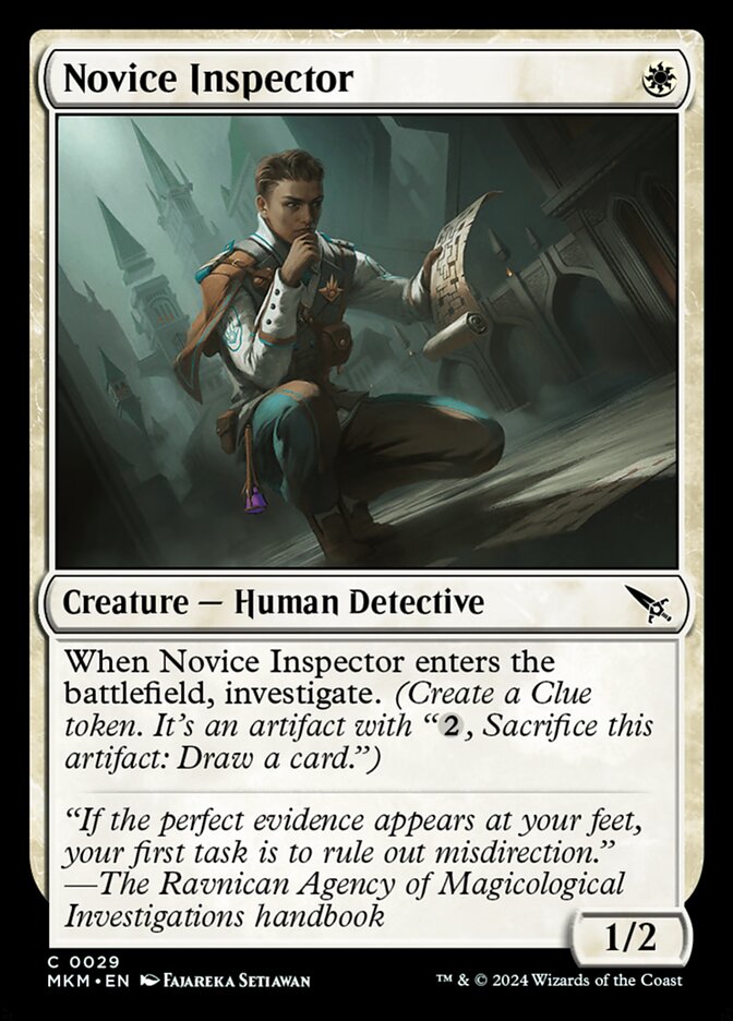 Novice Inspector card front