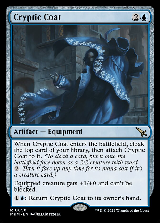Cryptic Coat card front