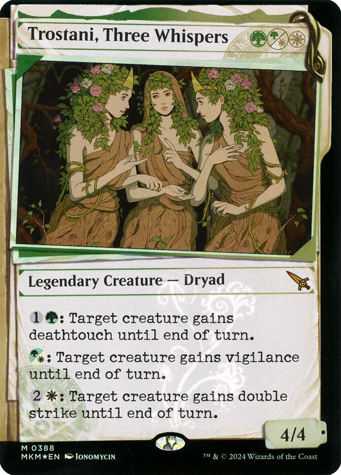 Trostani, Three Whispers card front