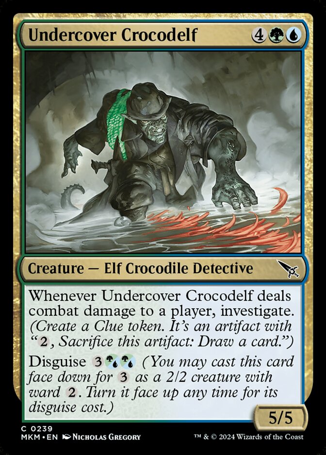 Undercover Crocodelf card front
