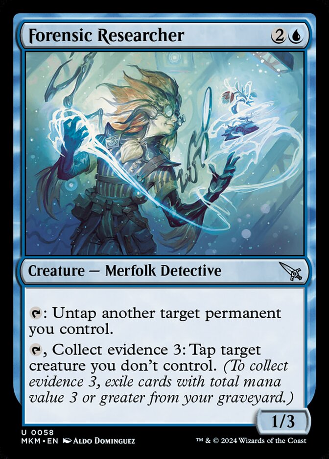 Forensic Researcher card front