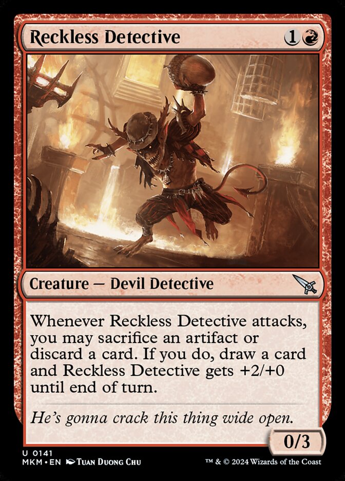 Reckless Detective card front