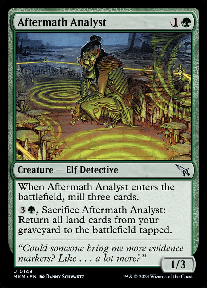 Aftermath Analyst card front