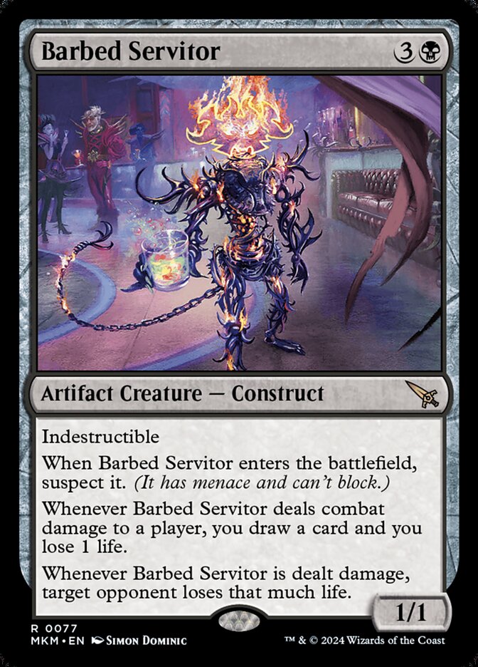 Barbed Servitor card front