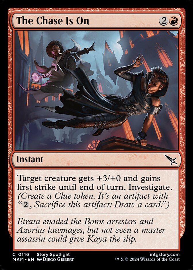 The Chase Is On card front