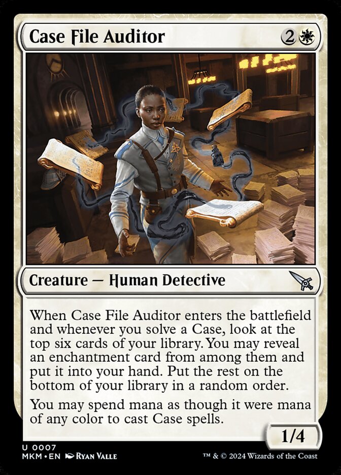 Case File Auditor card front