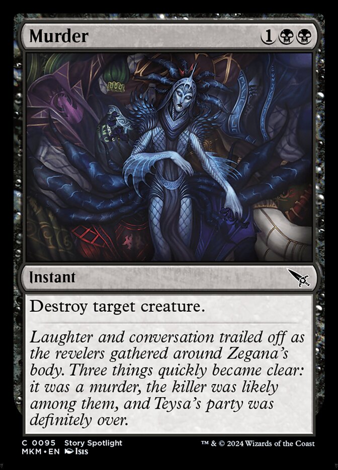 Murder card front