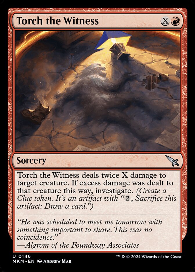 Torch the Witness card front