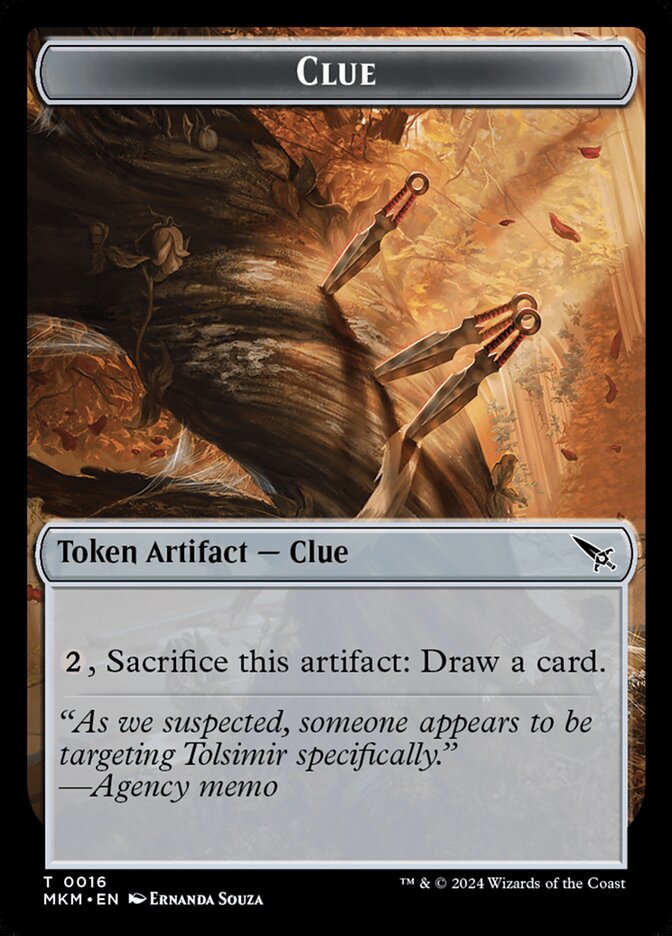 Clue card front