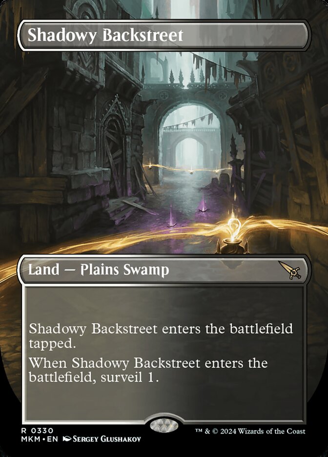 Shadowy Backstreet card front