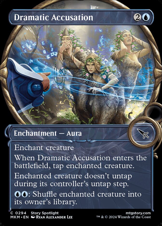 Dramatic Accusation card front