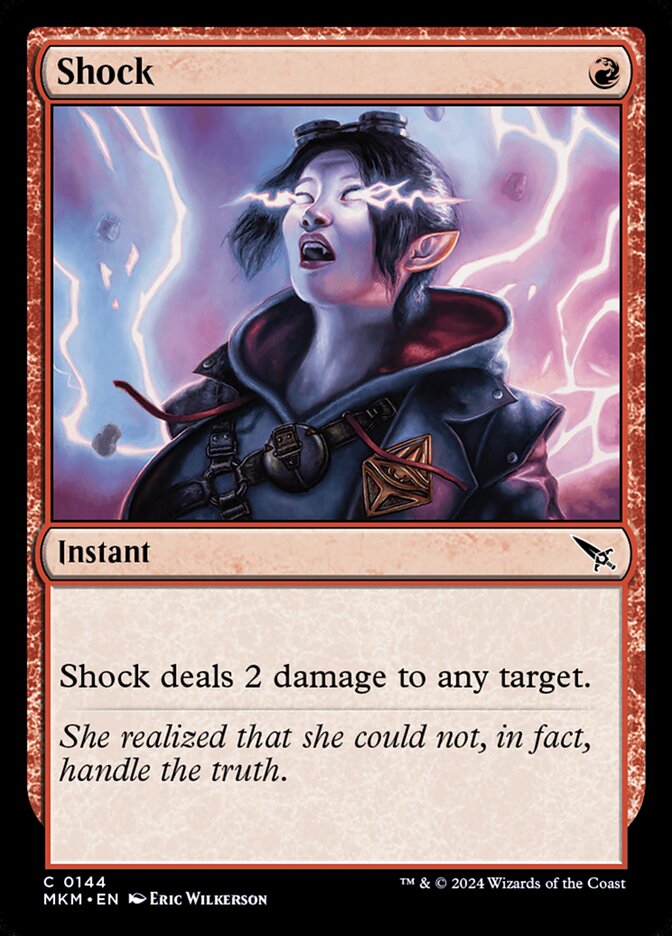 Shock card front