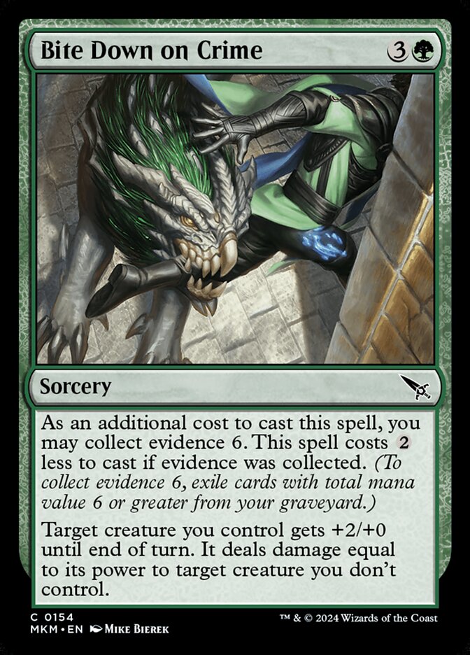 Bite Down on Crime card front