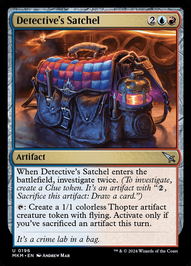 Detective's Satchel card front
