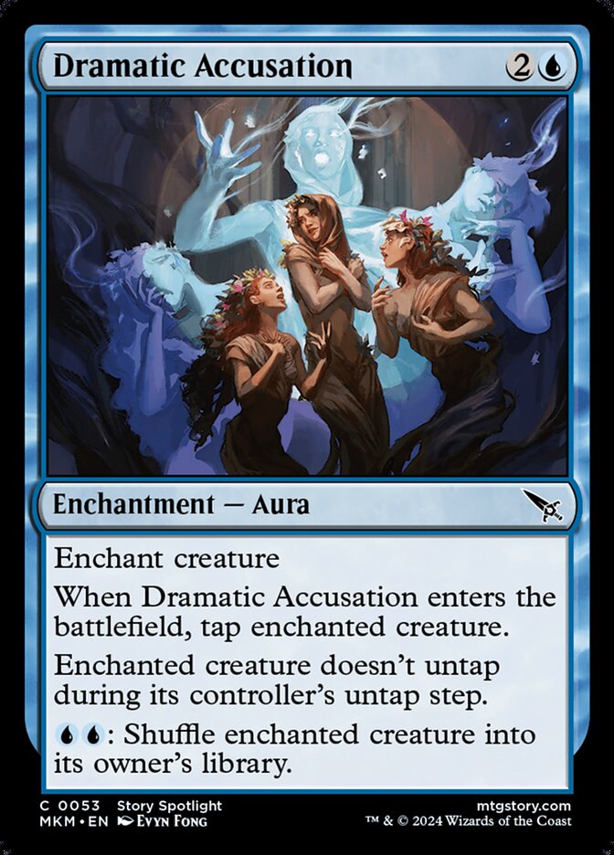 Dramatic Accusation card front
