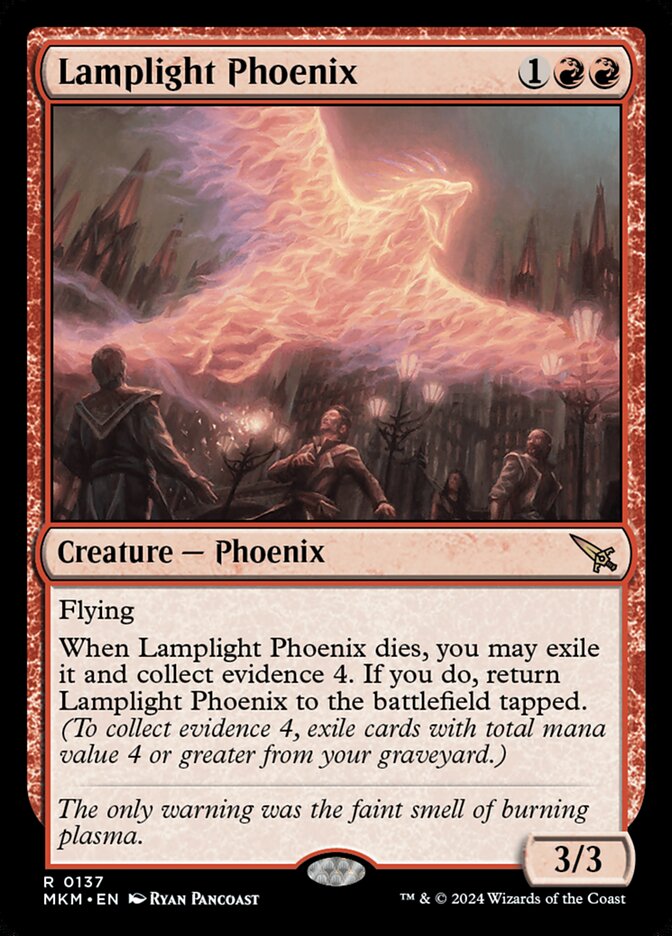 Lamplight Phoenix card front