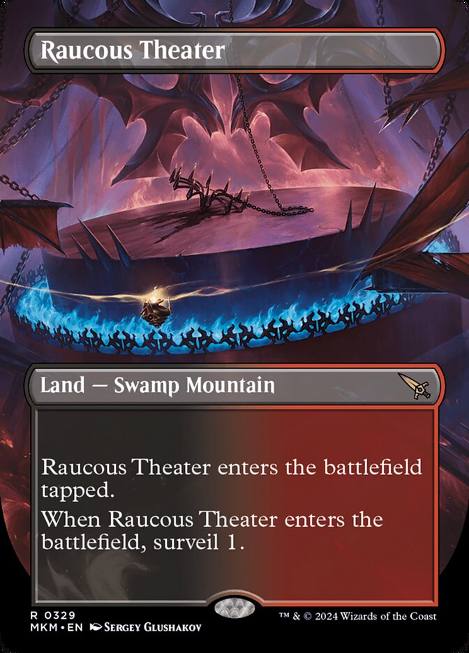 Raucous Theater card front