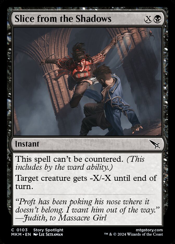 Slice from the Shadows card front