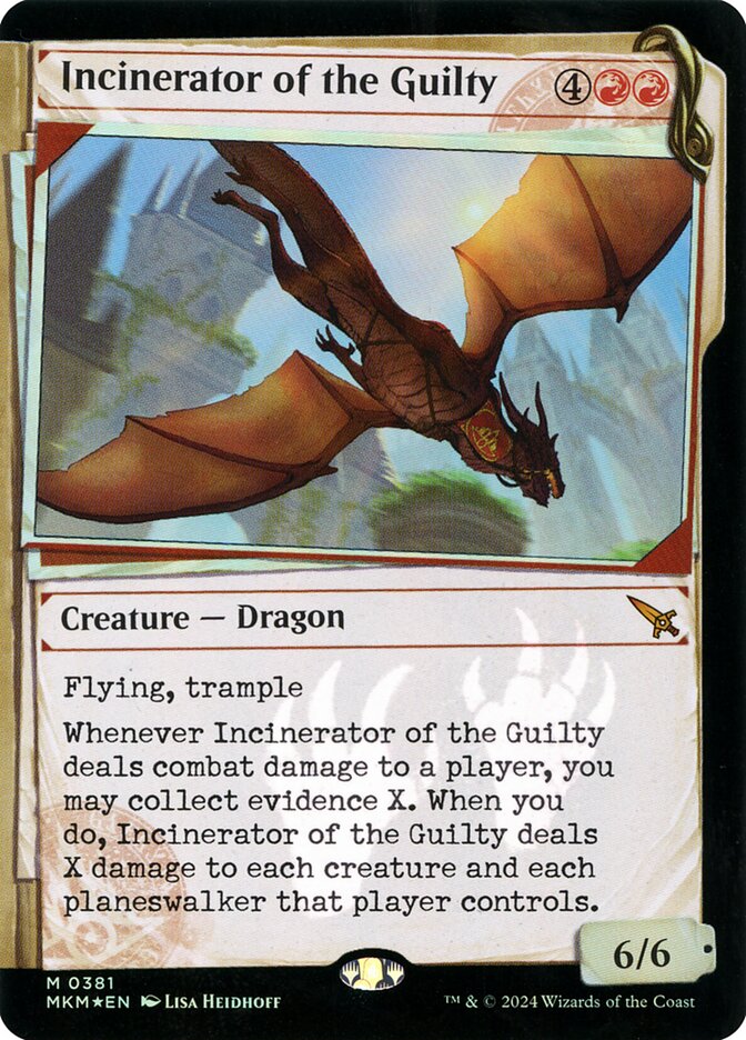 Incinerator of the Guilty card front