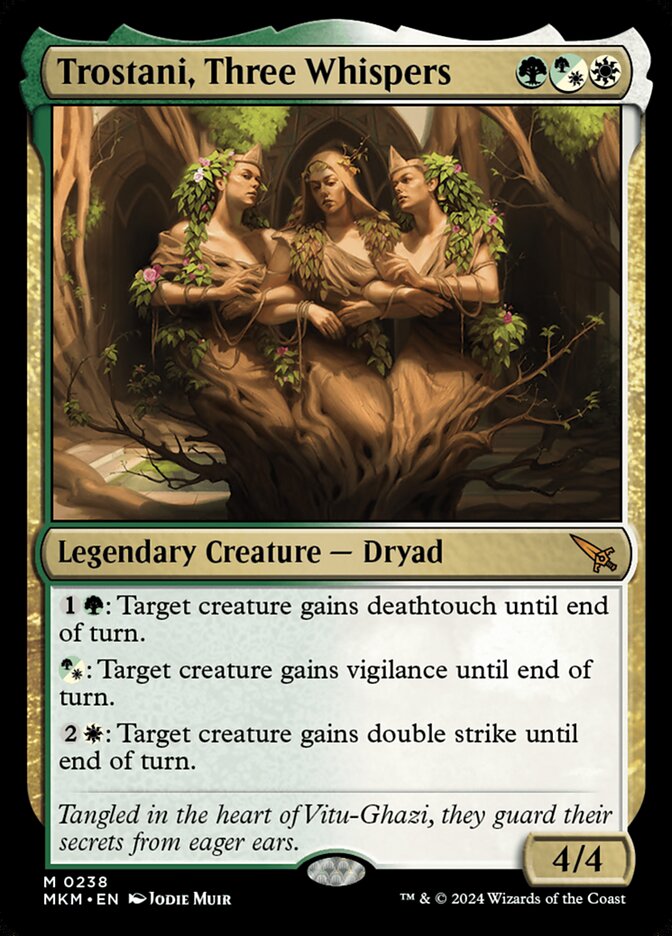 Trostani, Three Whispers card front