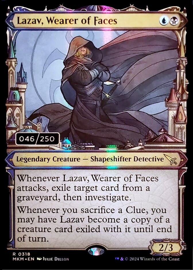 Lazav, Wearer of Faces card front