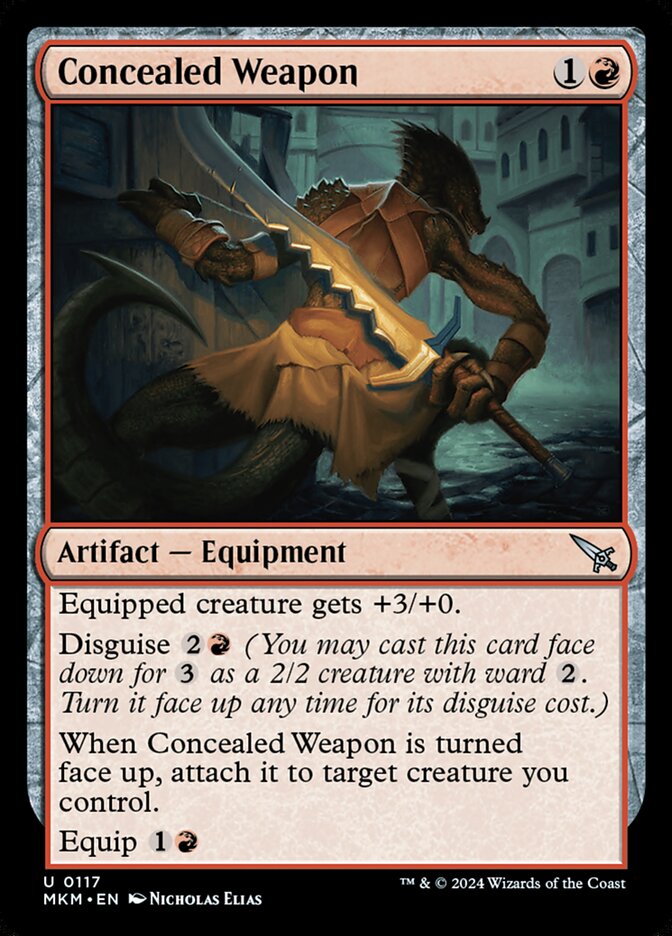Concealed Weapon card front
