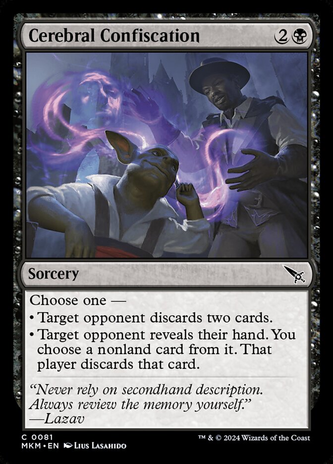 Cerebral Confiscation card front