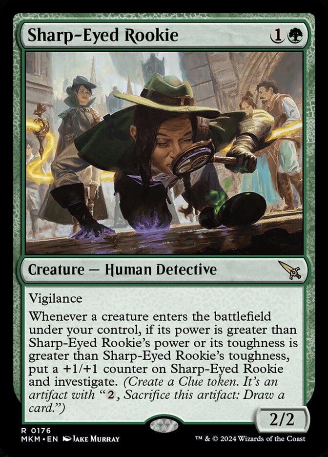 Sharp-Eyed Rookie card front